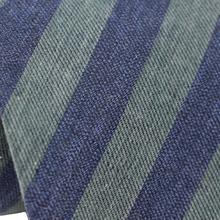 Load image into Gallery viewer, Blue / Green Stripe Tie
